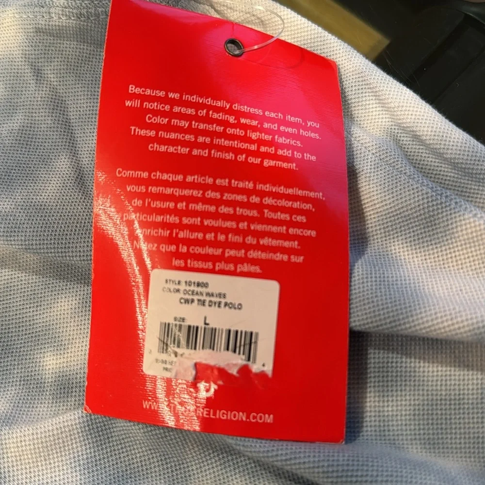 BNWT TRUE RELIGION TIE DYE POLO
